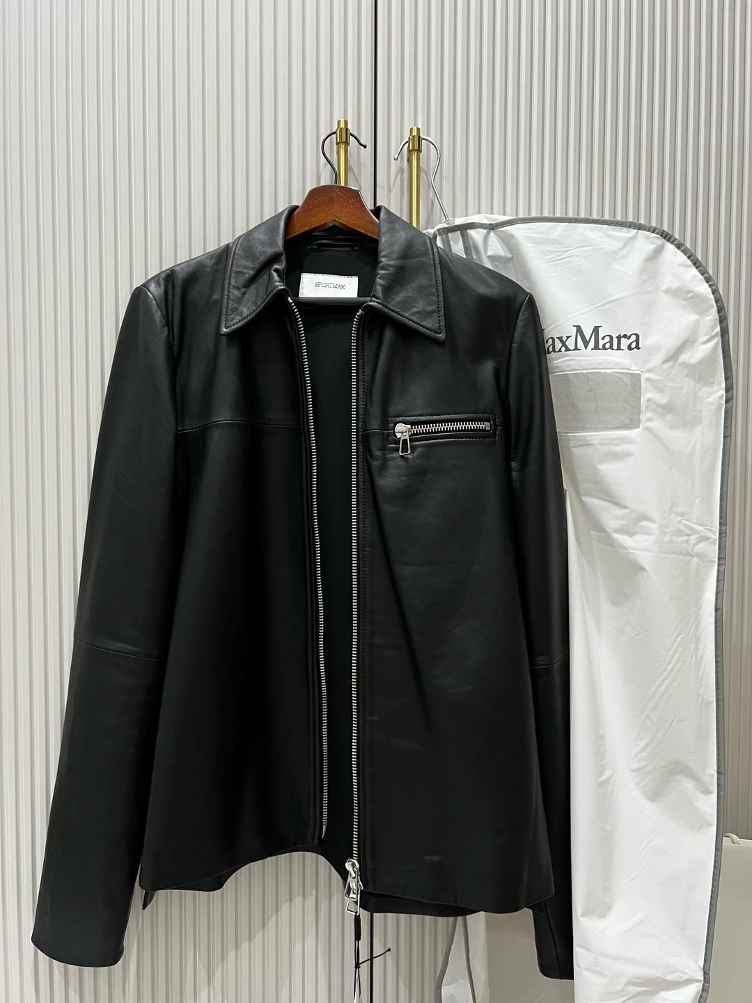 Sportmax Кожаная куртка Sportmax — фото 2