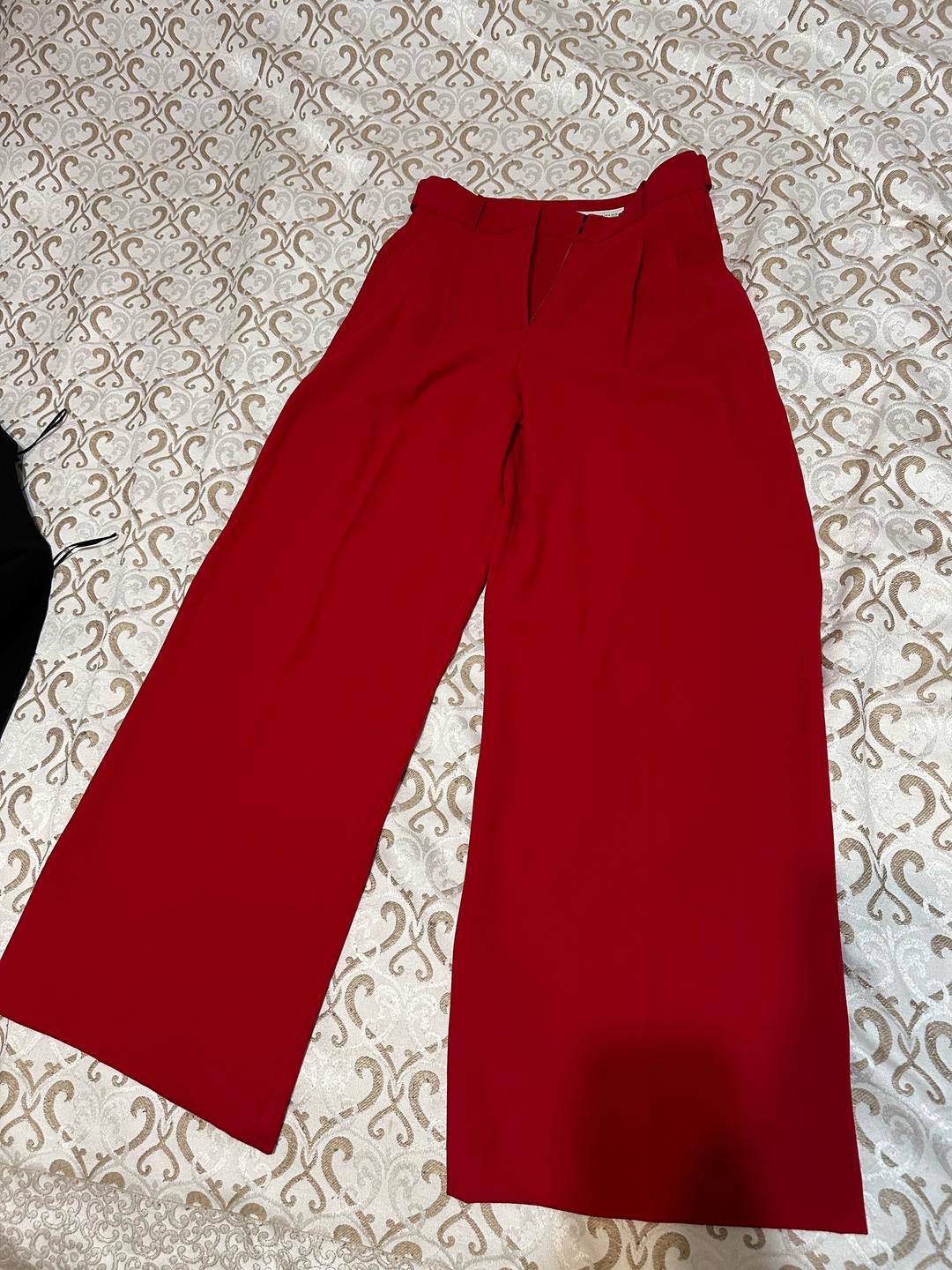 Zara Красные брюки Zara — фото 2