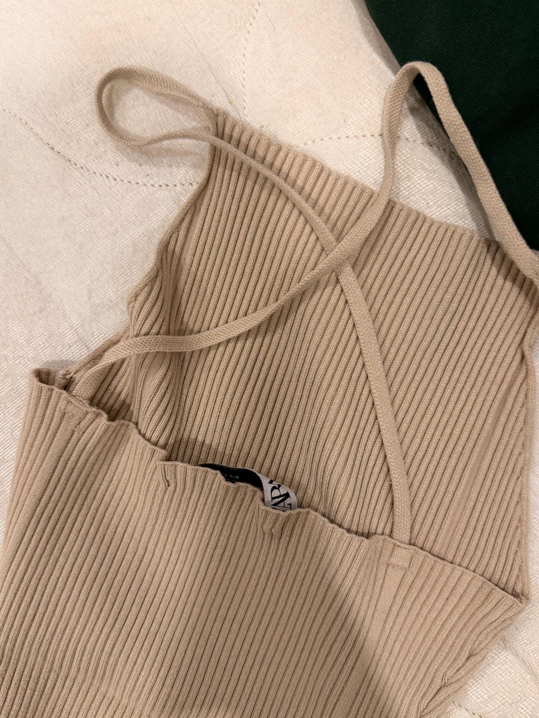 Zara Платье ZARA в рубчик — фото 2