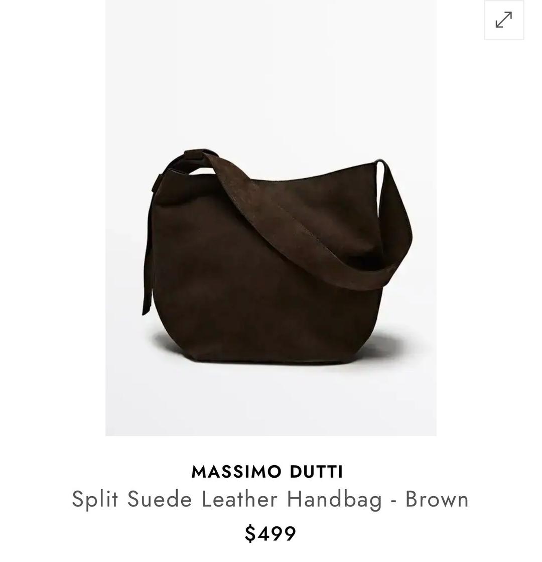 Massimo Dutti Замшевая сумка Massimo Dutti — фото 2