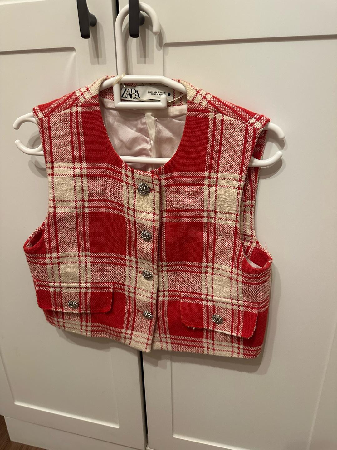 Zara Жилетка в клетку — фото 2