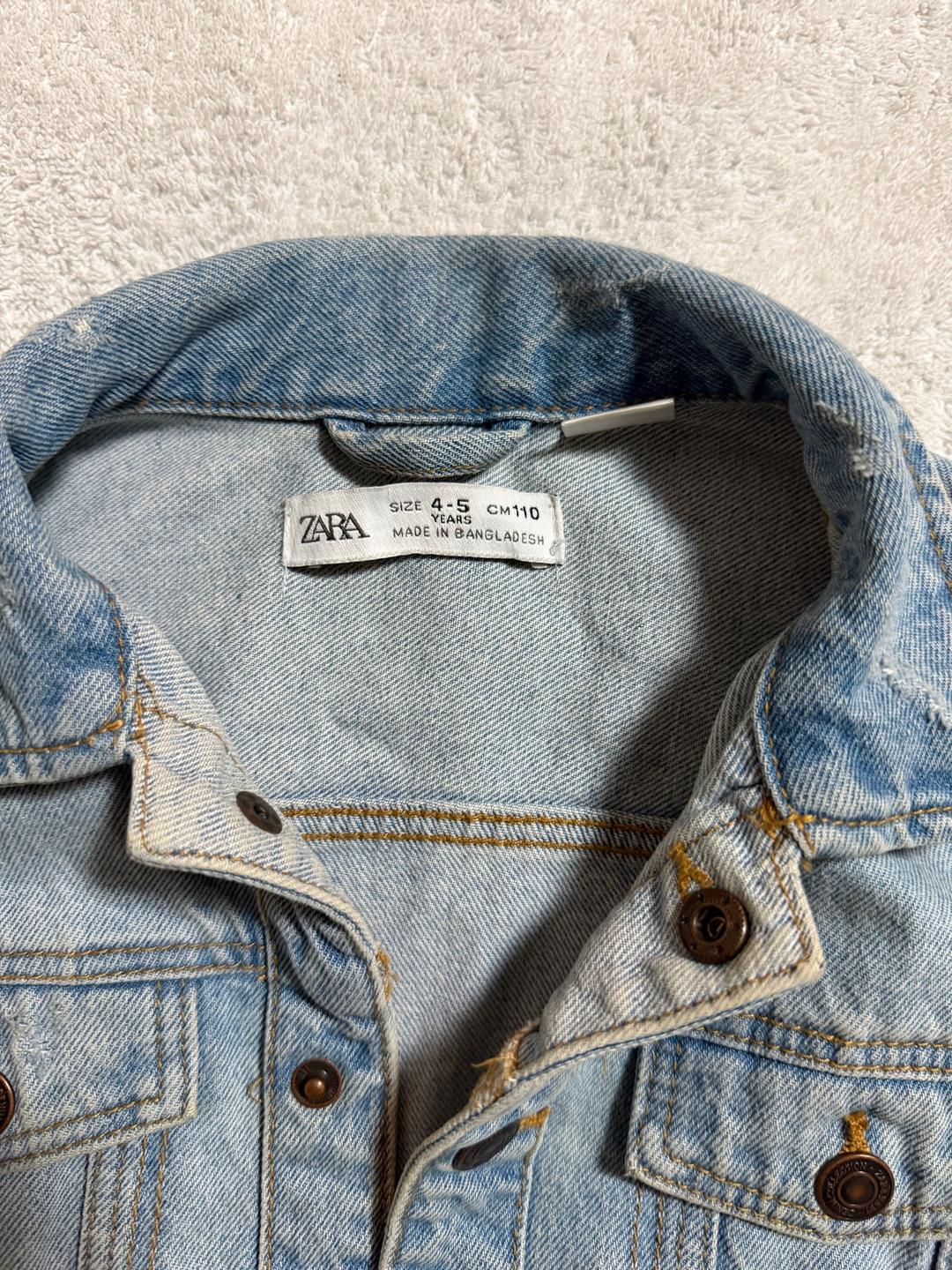Zara Джинсовая куртка ZARA для мальчика 4-5 лет — фото 2
