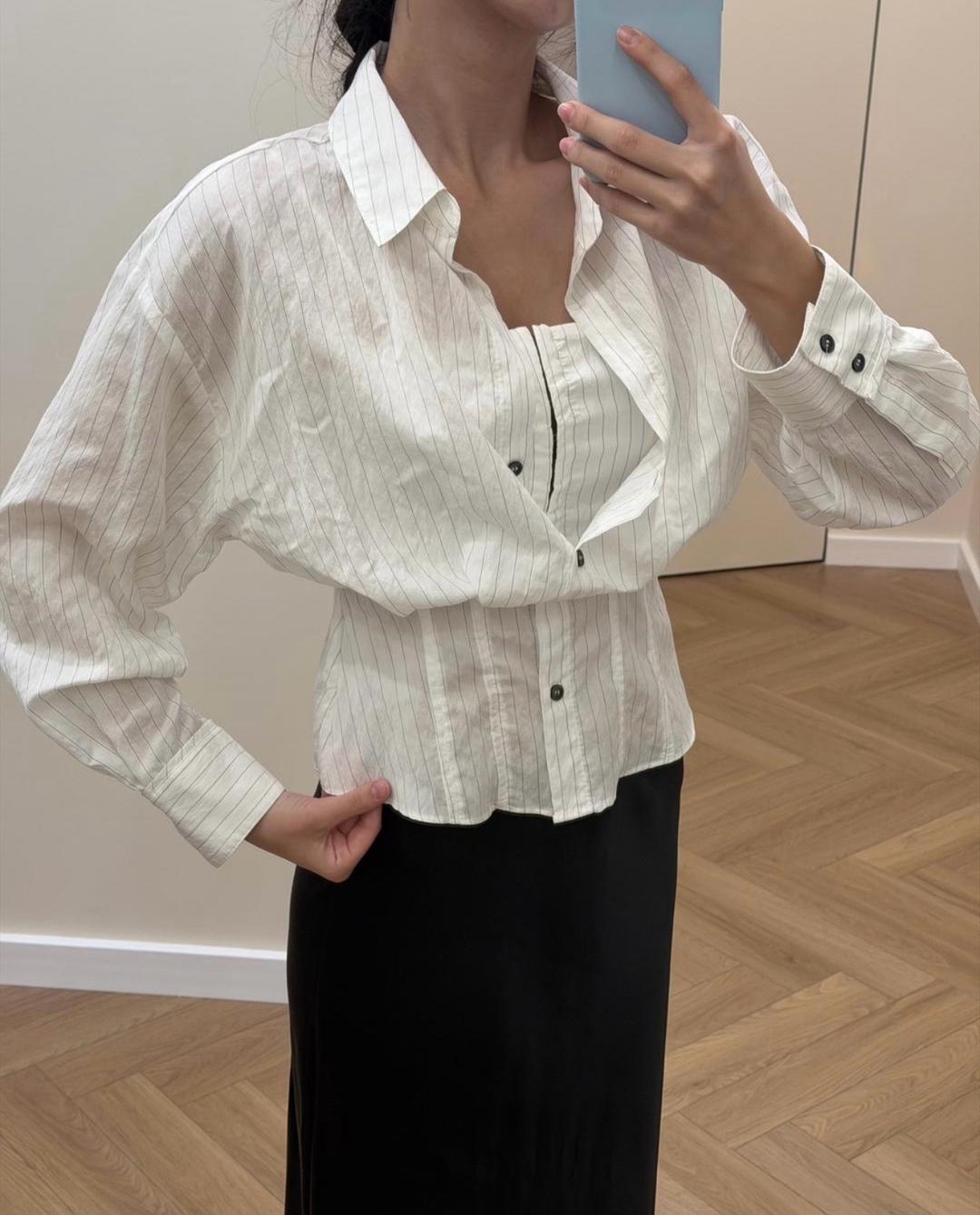 Zara Блуза Zara в полоску — фото 2