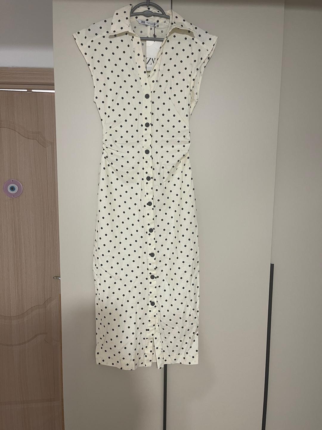 Zara Платье ZARA в горошек — фото 2