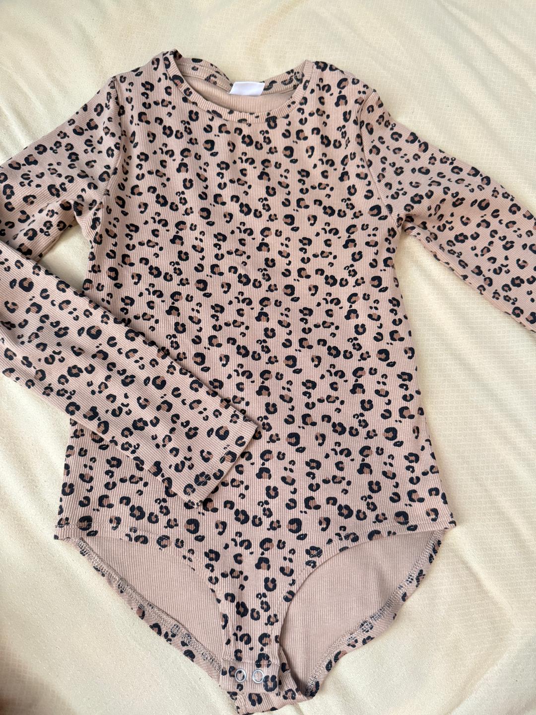 Zara Боди с длинным рукавом и принтом леопарда — фото 2