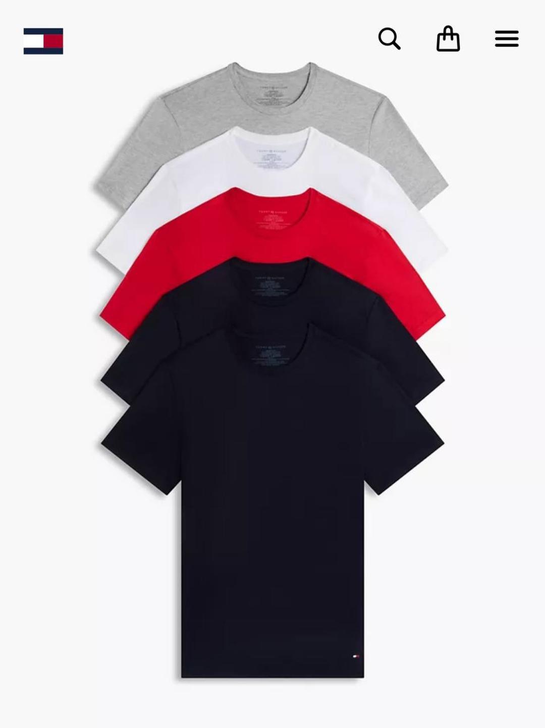 Tommy Hilfiger Набор мужских футболок Tommy Hilfiger 5шт — фото 2