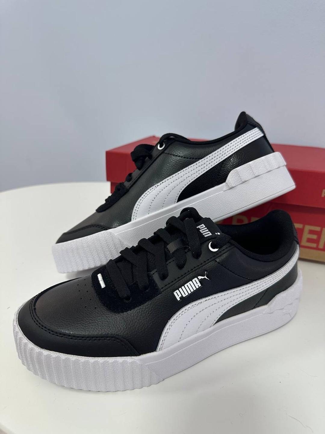 Puma Кеды puma черные с белым — фото 2