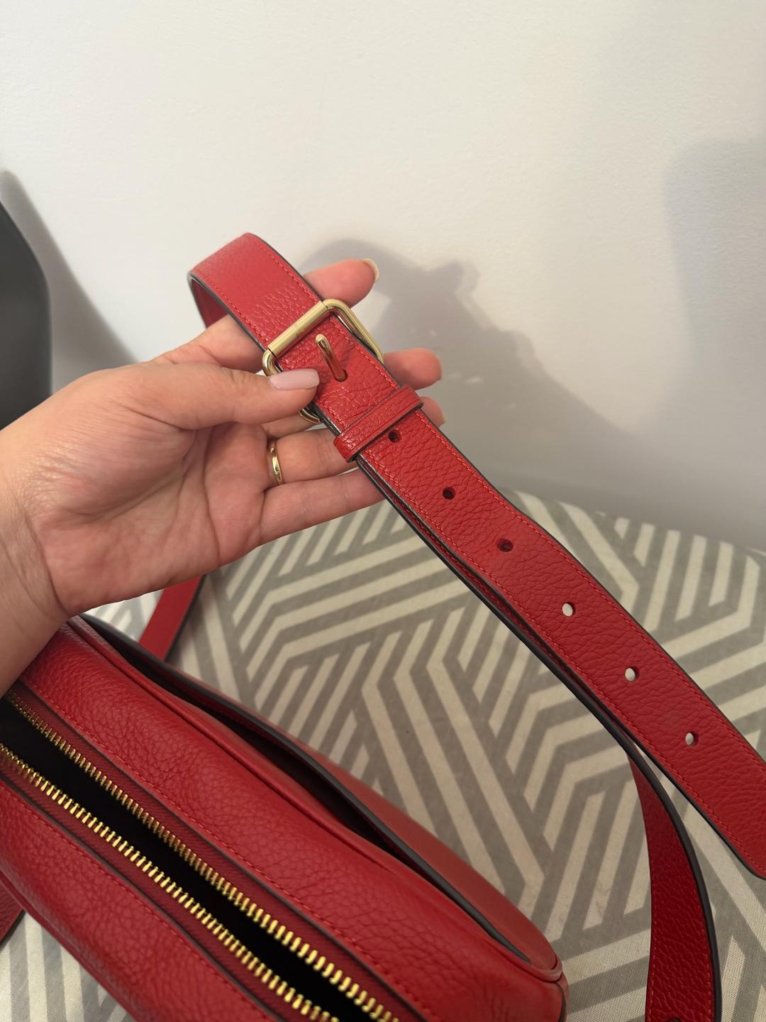 Coach Сумка Coach кроссбоди красная кожаная — фото 2