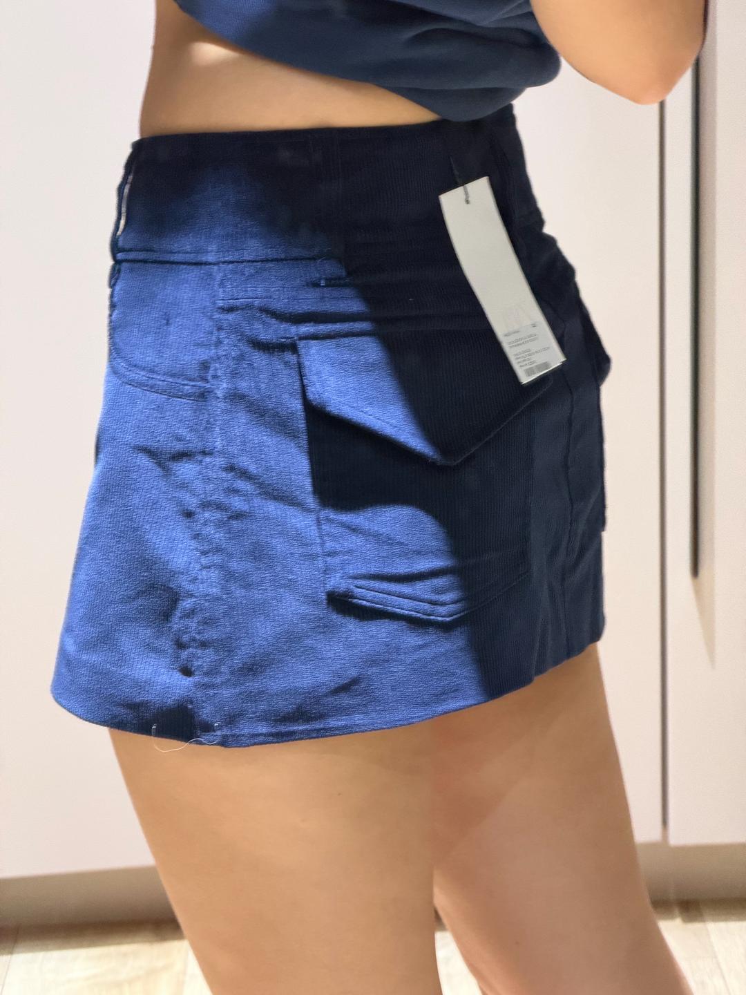 Zara Мини-юбка ZARA из вельвета — фото 2
