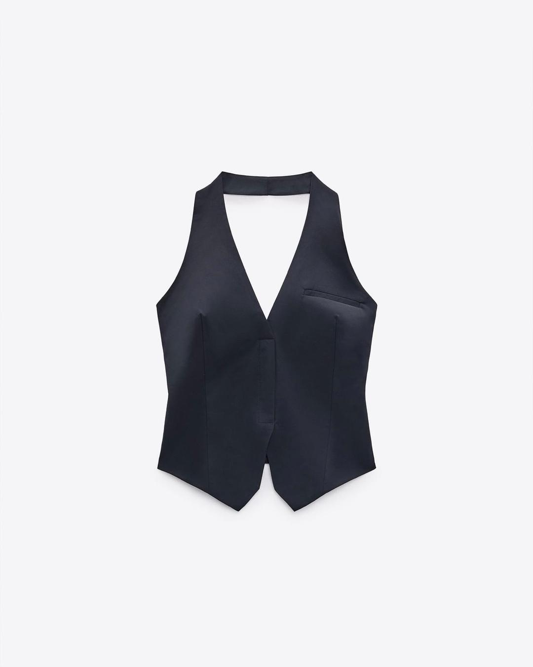 Zara Топ из смесового нейлона с открытой спиной. Покупала за 17990 тг — фото 2