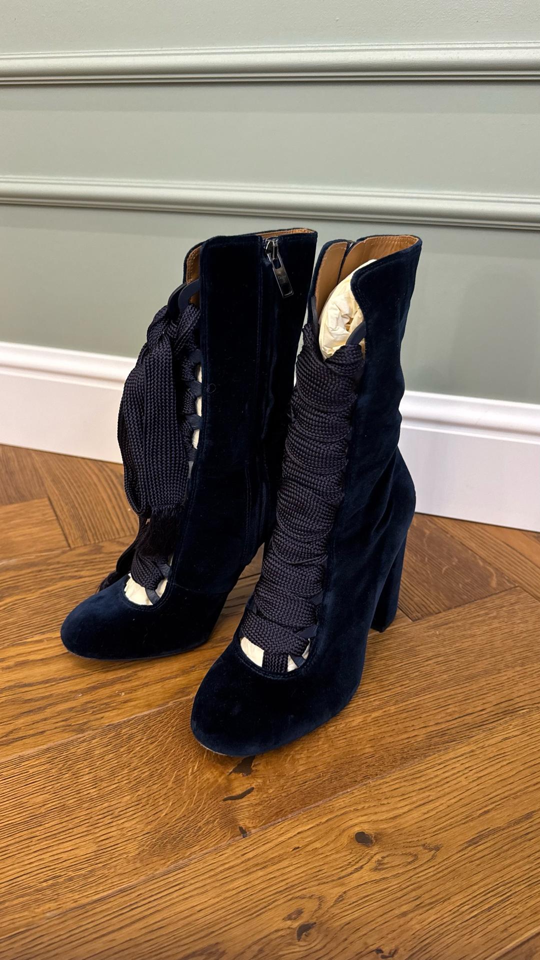 Chloé Chloé Rylee Velvet Ботильоны — фото 2