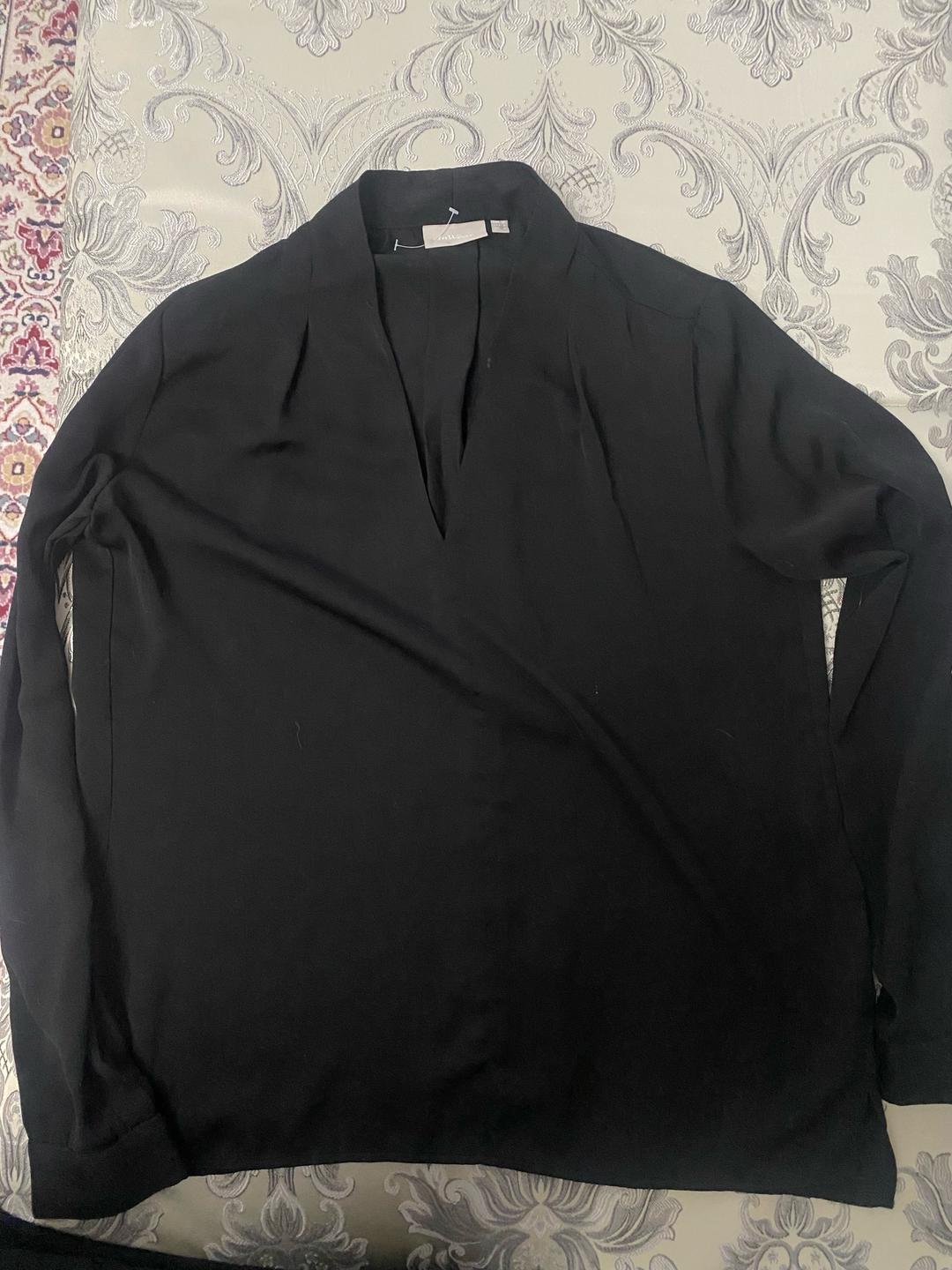 InWear Атласная черная блузка — фото 2