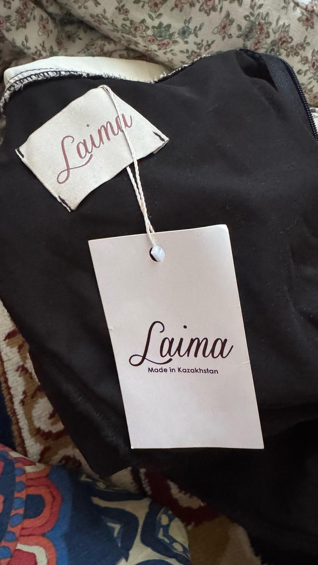laima Черное бархатное платье с кружевным воротником от Laima_collection — фото 2