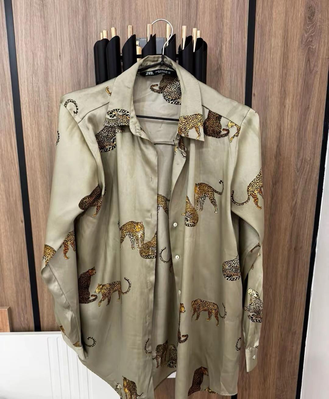 Zara Рубашка Zara с леопардовым принтом — фото 2