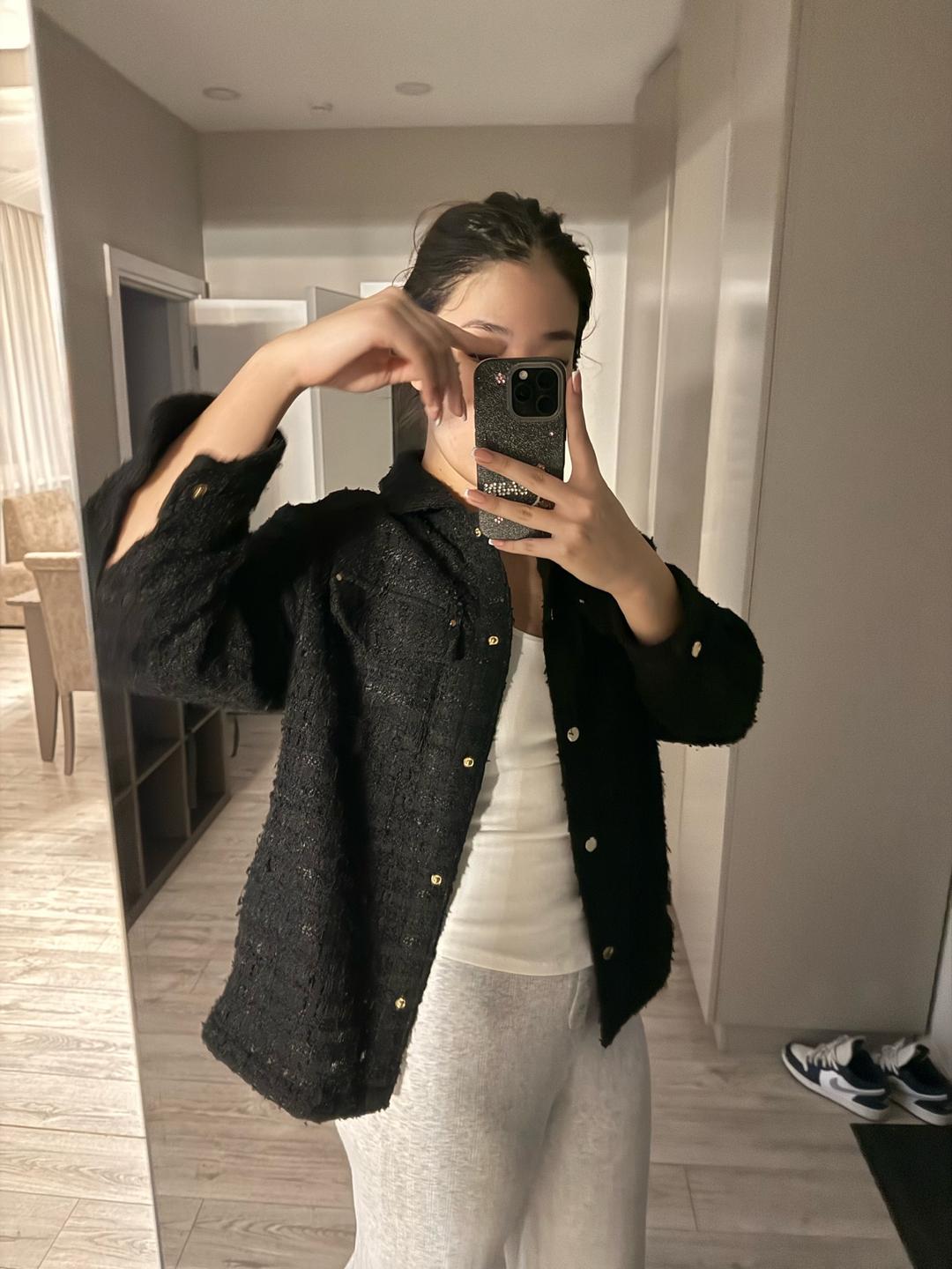 Zara Твидовая куртка-рубашка Zara — фото 2