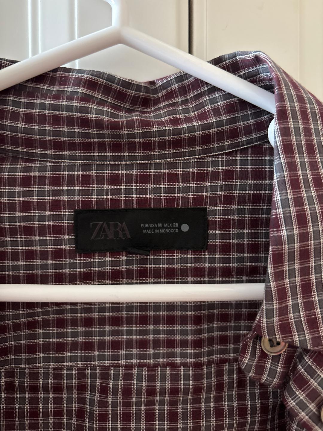 Zara Рубашка клетчатая zara — фото 2