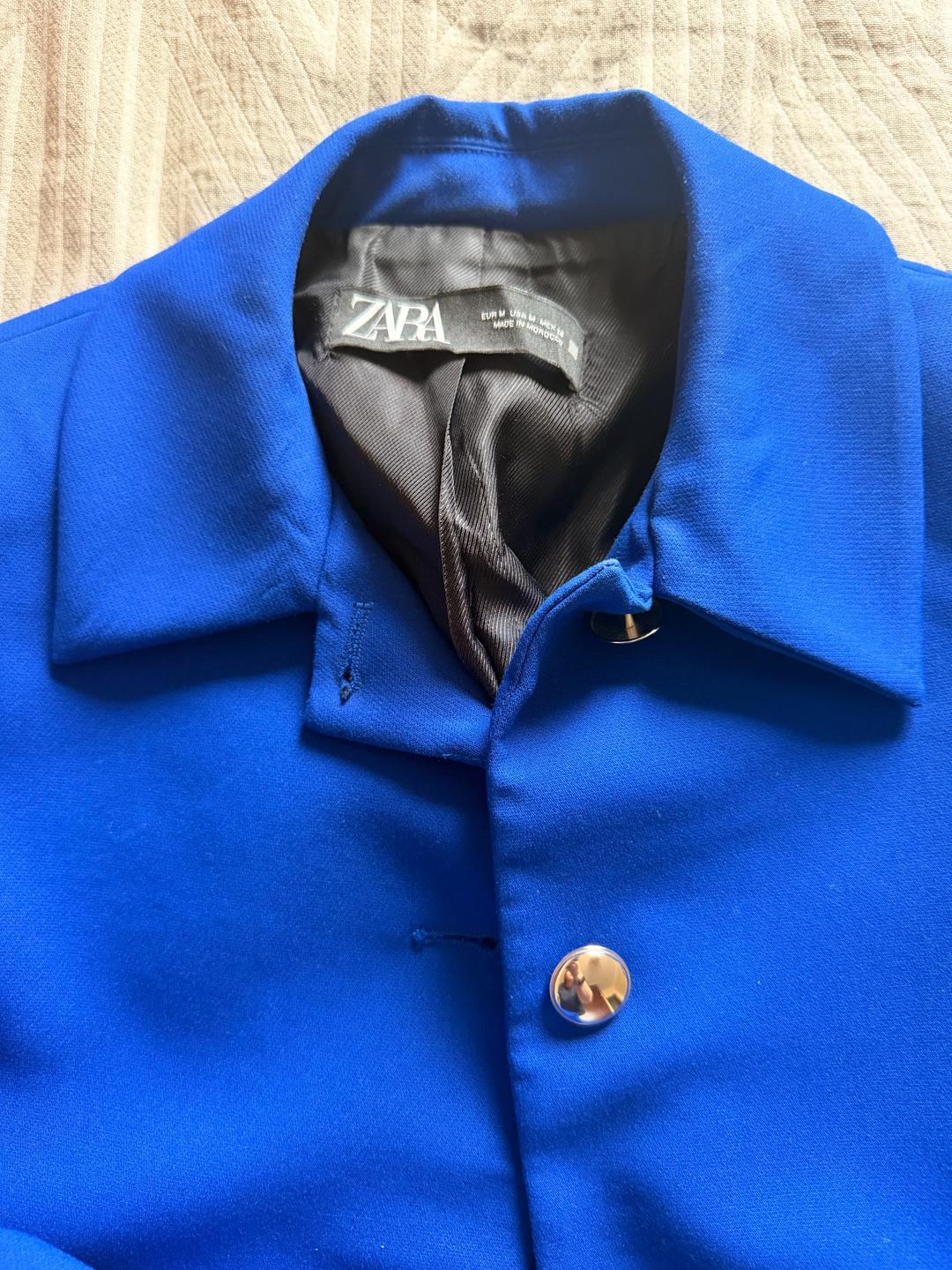 Zara Костюм Zara. Размер 38,  M, рост 155-160. Цвет синий, состояние хорошое — фото 2