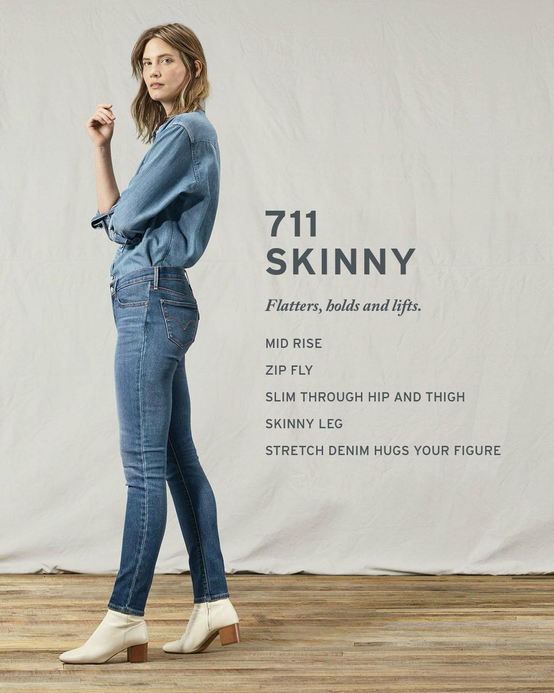 Levi's 711 Levi’s скинни джинсы — фото 2