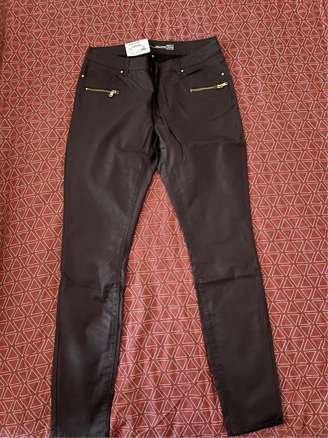JBC Женские брюки JBC Faye Skinny Fit глубокого сливово-бордового оттенка — фото 2