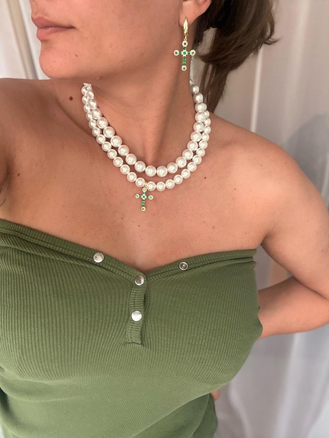 malinka jewelry kz Двухрядное колье ручной работы — фото 2
