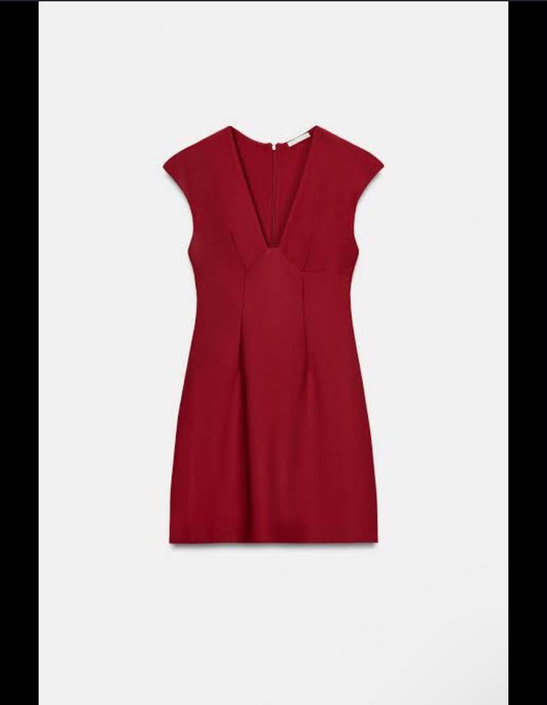 Zara Бордовое платье Zara — фото 2