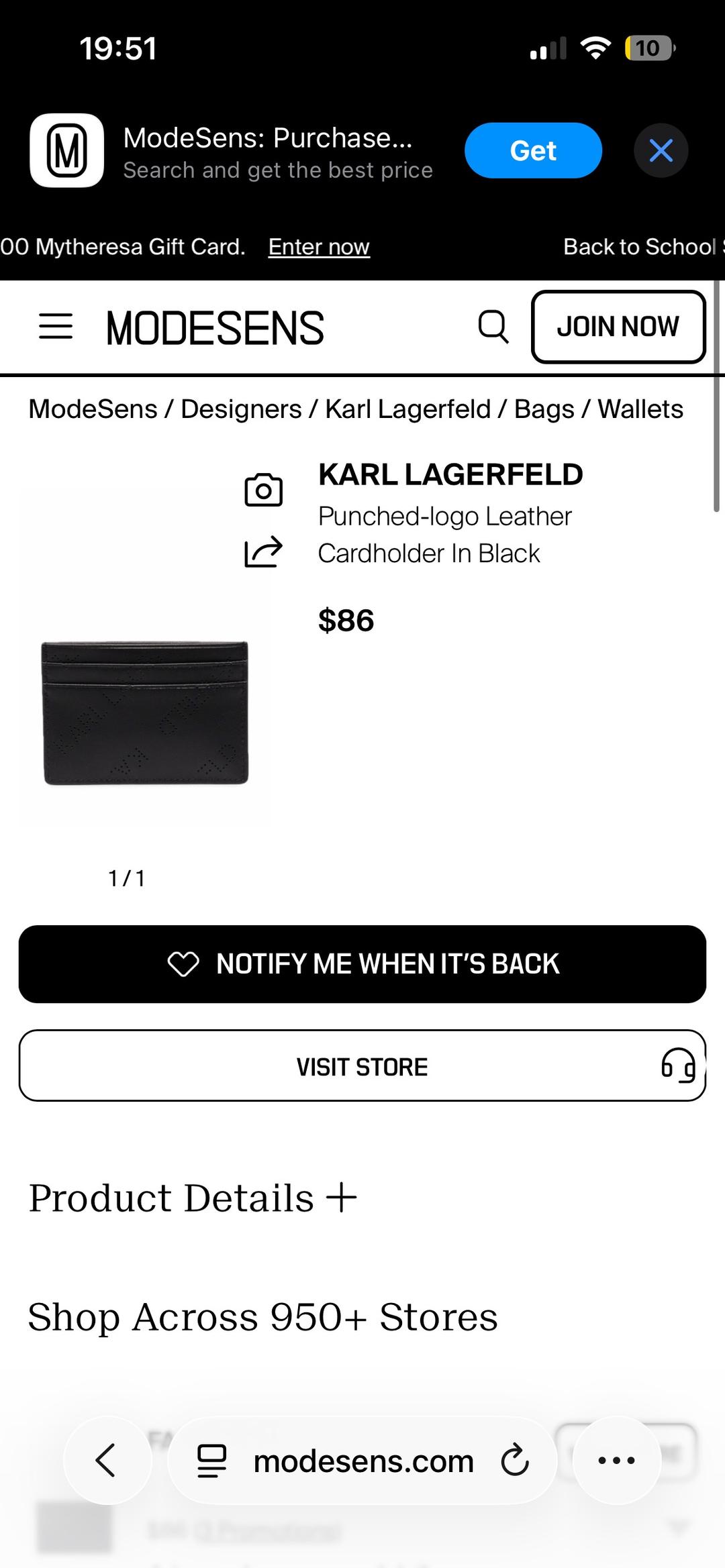 Karl Lagerfeld Картхолдер Karl Lagerfeld — фото 2