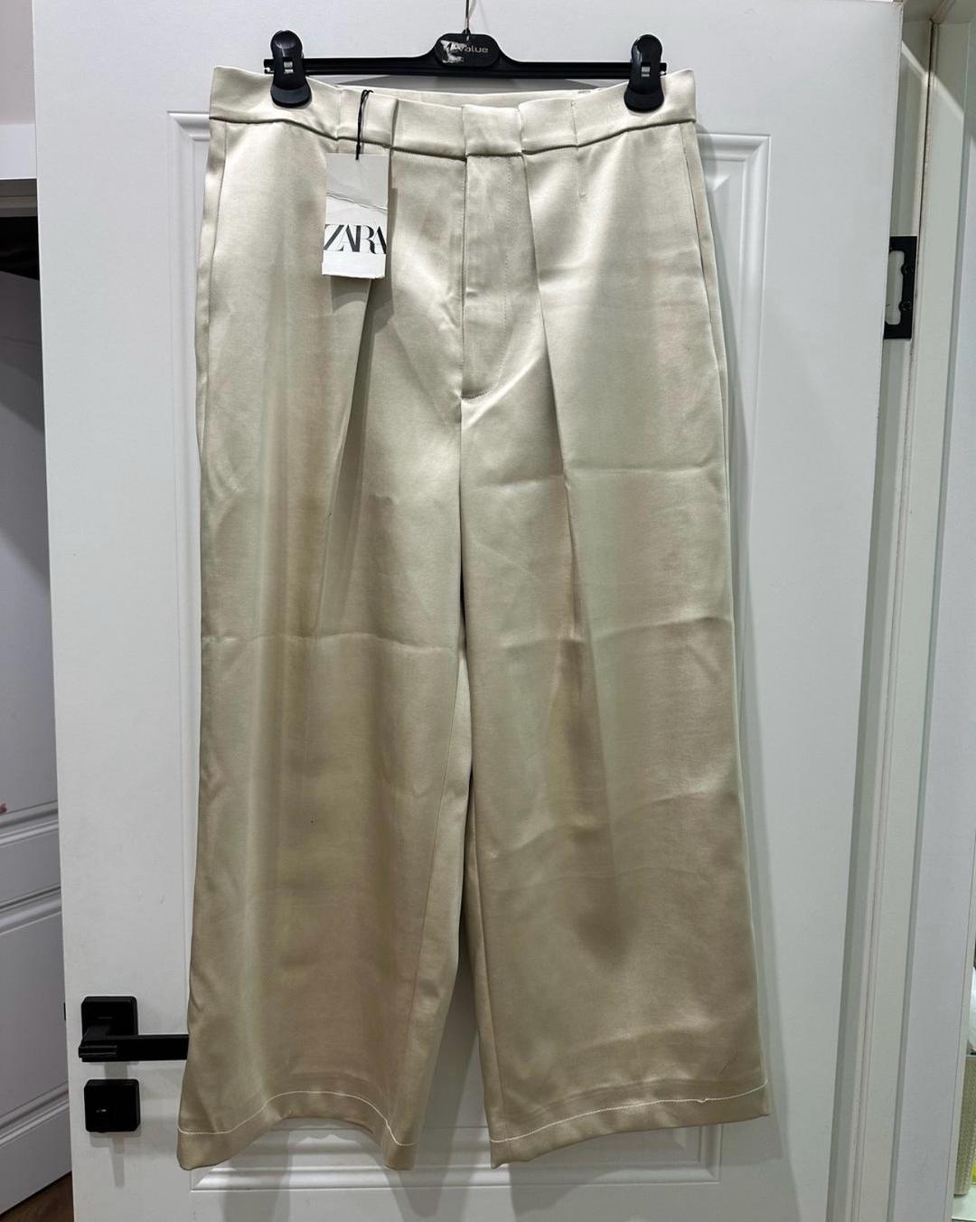 Zara Брюки ZARA из плотного Сатина — фото 2