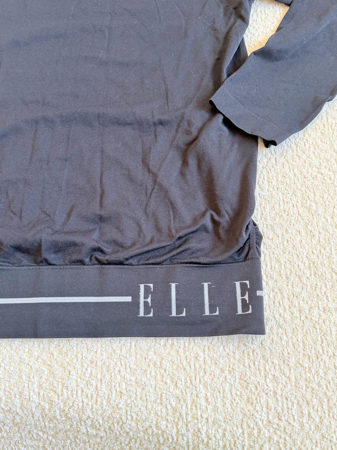 Elle Черный спортивный лонгслив ELLE (Размер L/М) — фото 2