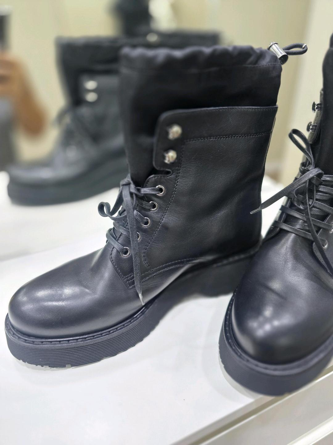 Prada Ботинки Prada  НОВЫЕ Nylon Lined Combat — фото 2