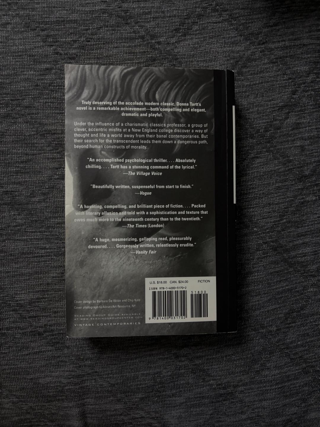 Donna Tartt Книга на английском — фото 2