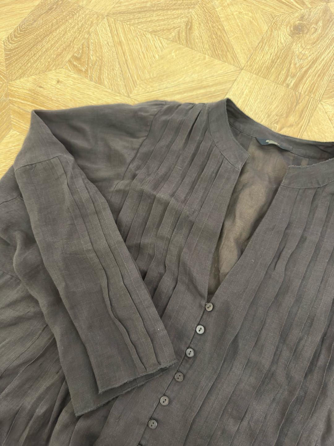 Massimo Dutti Блуза лён — фото 2