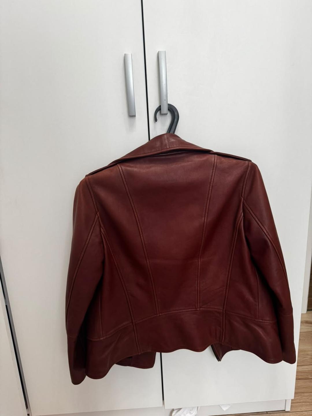 Massimo Dutti Кожаная куртка косуха — фото 2