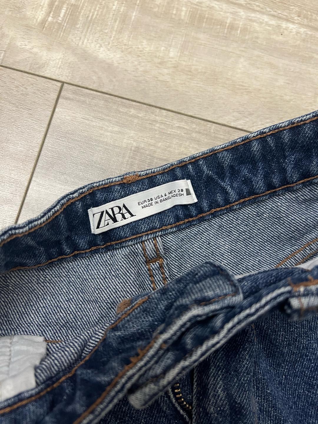 Zara шорты джинсовые — фото 2