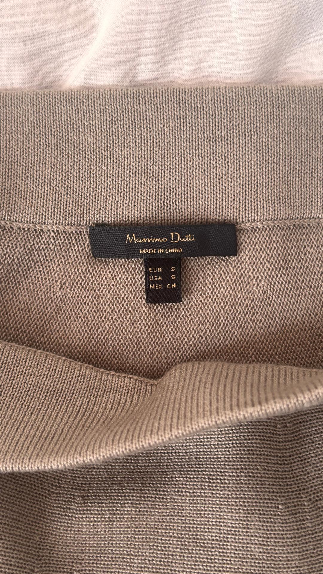 Massimo Dutti Трикотажная юбка миди — фото 2