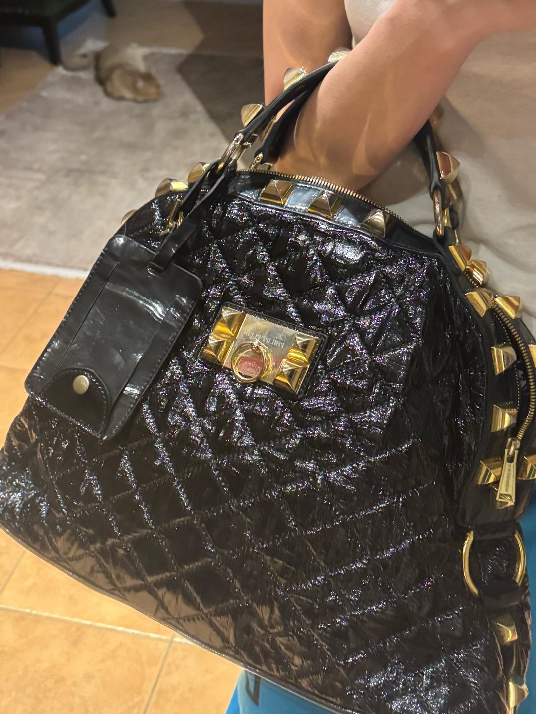 PHILIPP PLEIN Philipp Plein — лимитированная коллекцияЭффектная сумка из лакированной кожи в ф — фото 2