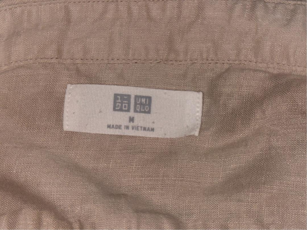 Uniqlo бежевая рубашка uniqlo — фото 2