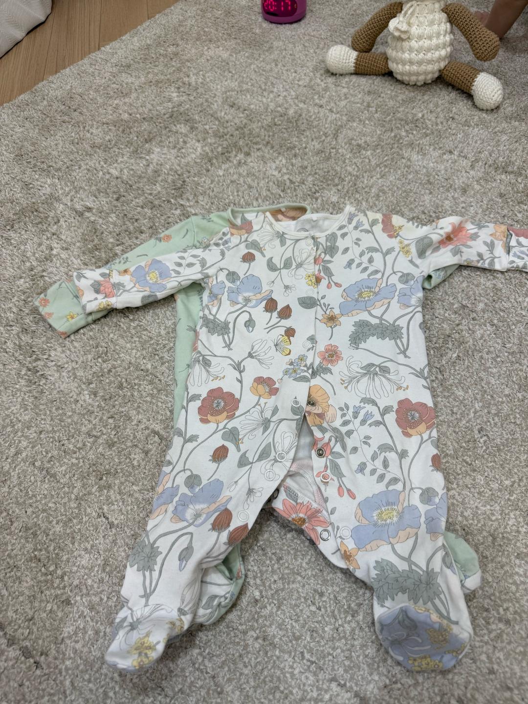 Next Слипы Next baby с цветочным принтом 2 шт 3-6 месяцев — фото 2