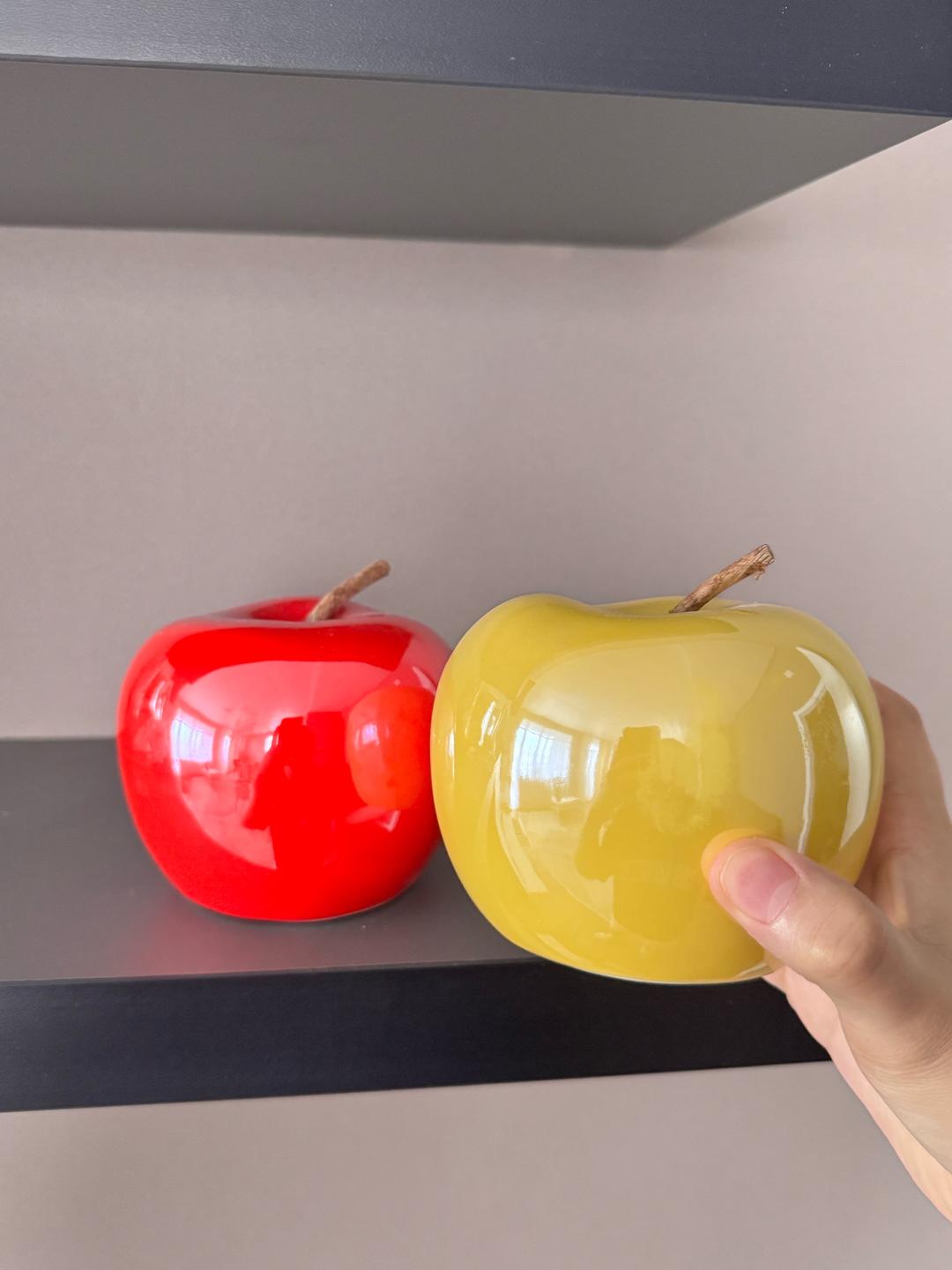 Нет бренда Универсальный декор керамические фигурки яблочки 🍎 для интерьера в доме — фото 2