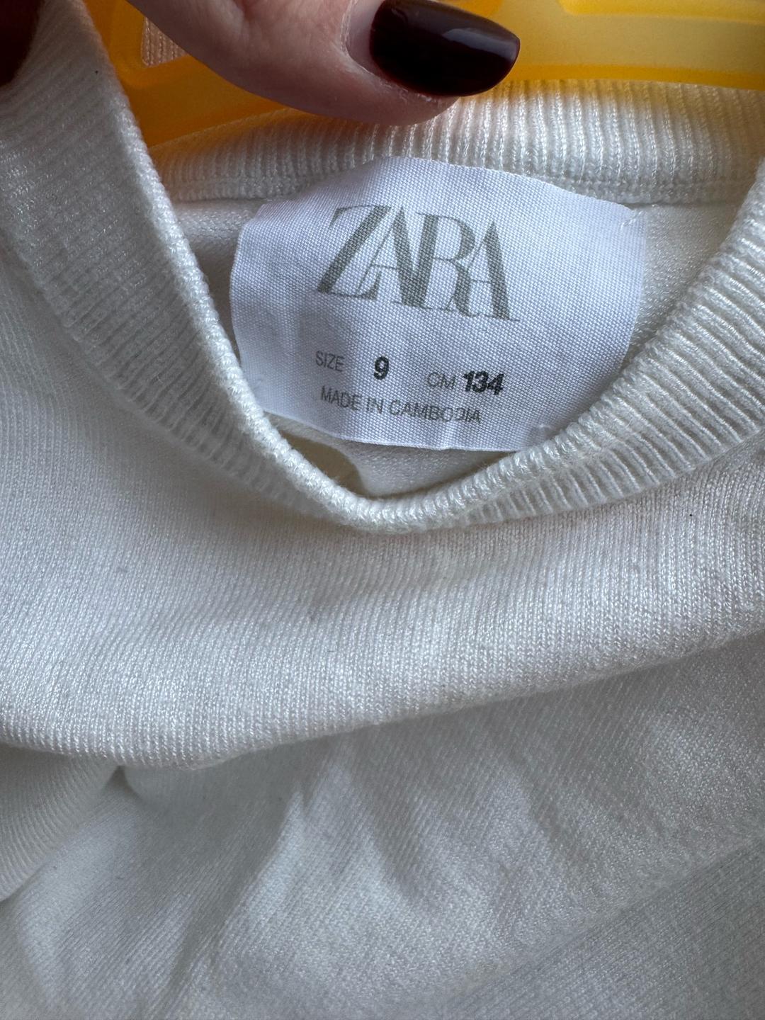 Zara Белая кофта Zara детская — фото 2