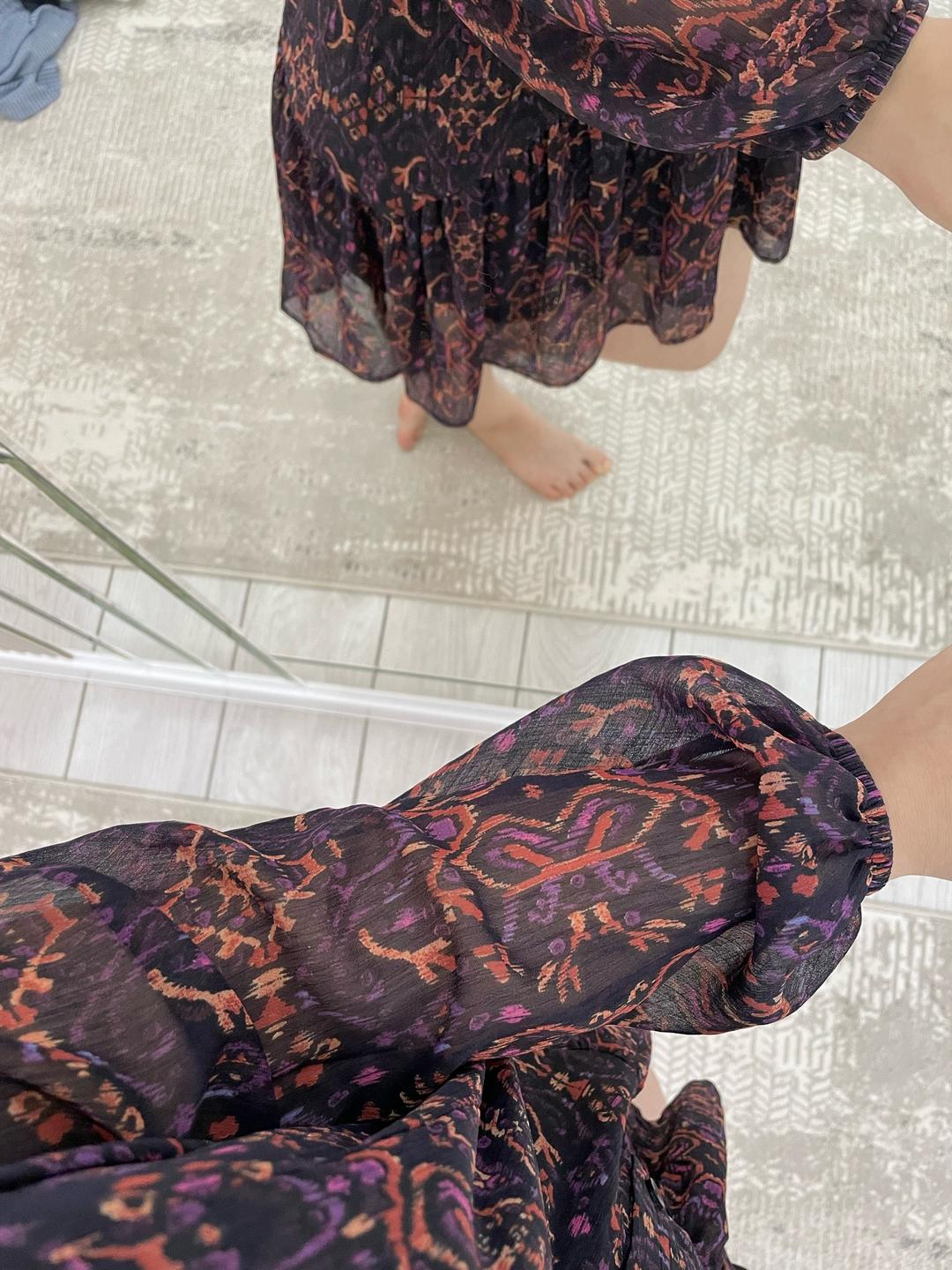 Zara Платье мини с принтом — фото 2