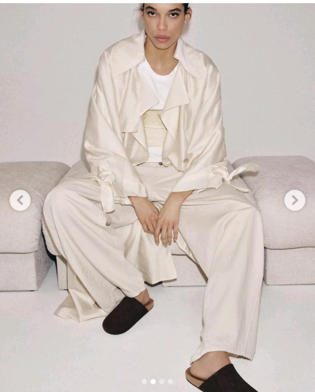 Zara Кожанные мюли на плоской подошве — фото 2