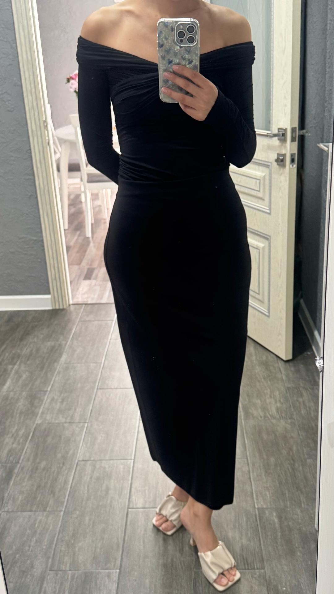 Zara Черная юбка карандаш — фото 2