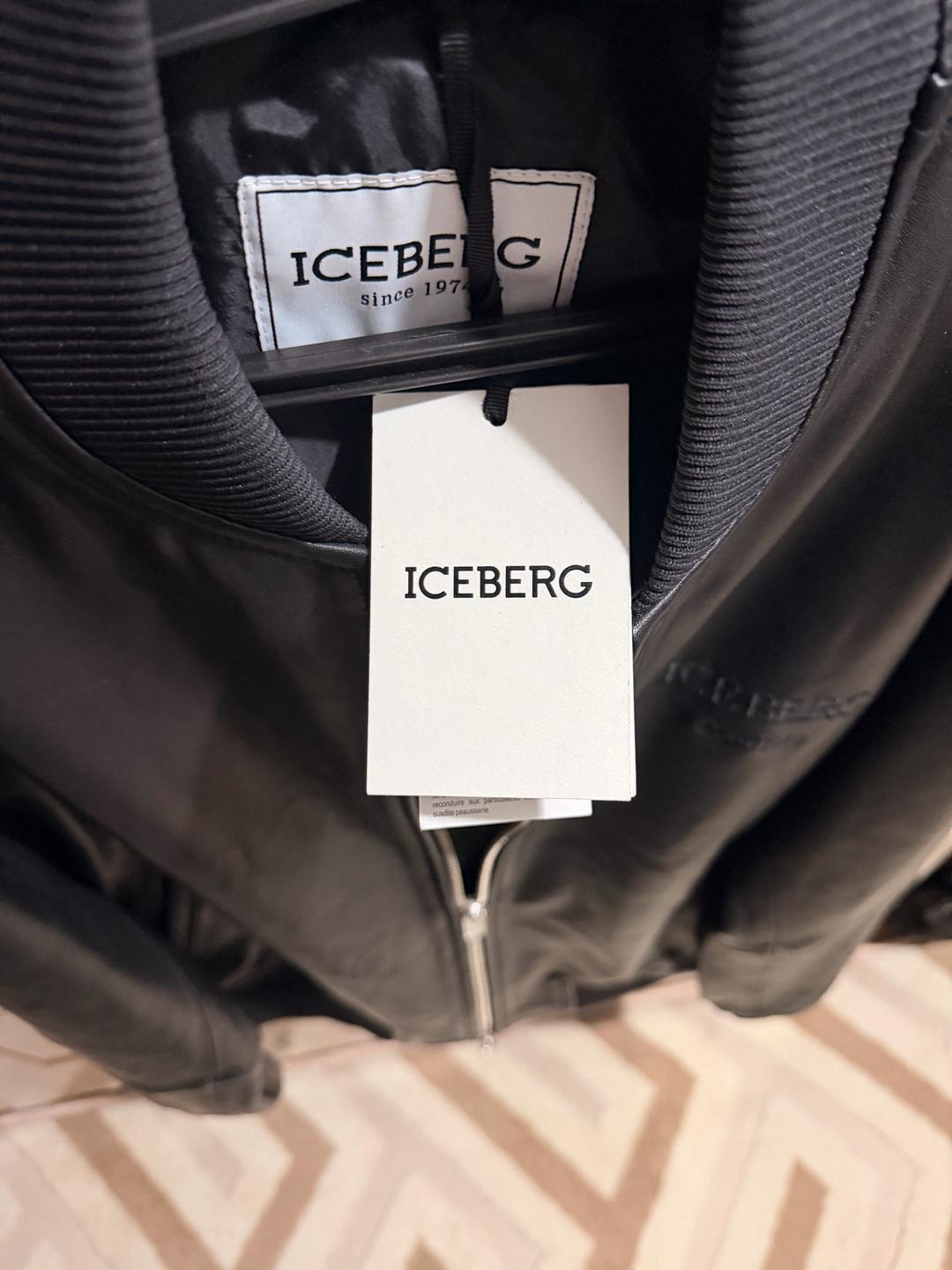 ICEBERG Кожаный бомбер ICEBERG оригинал (новый с бирками) — фото 2