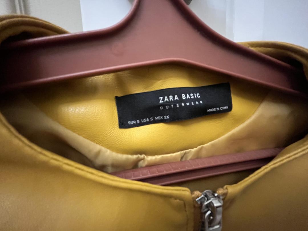 Zara кожаная куртка Зара — фото 2