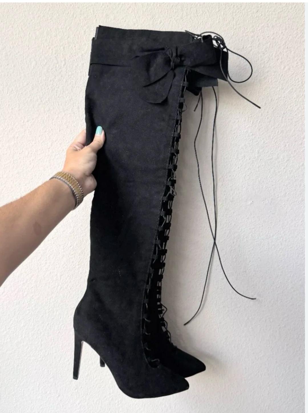 ASOS Ботфорты на шнуровке — фото 2