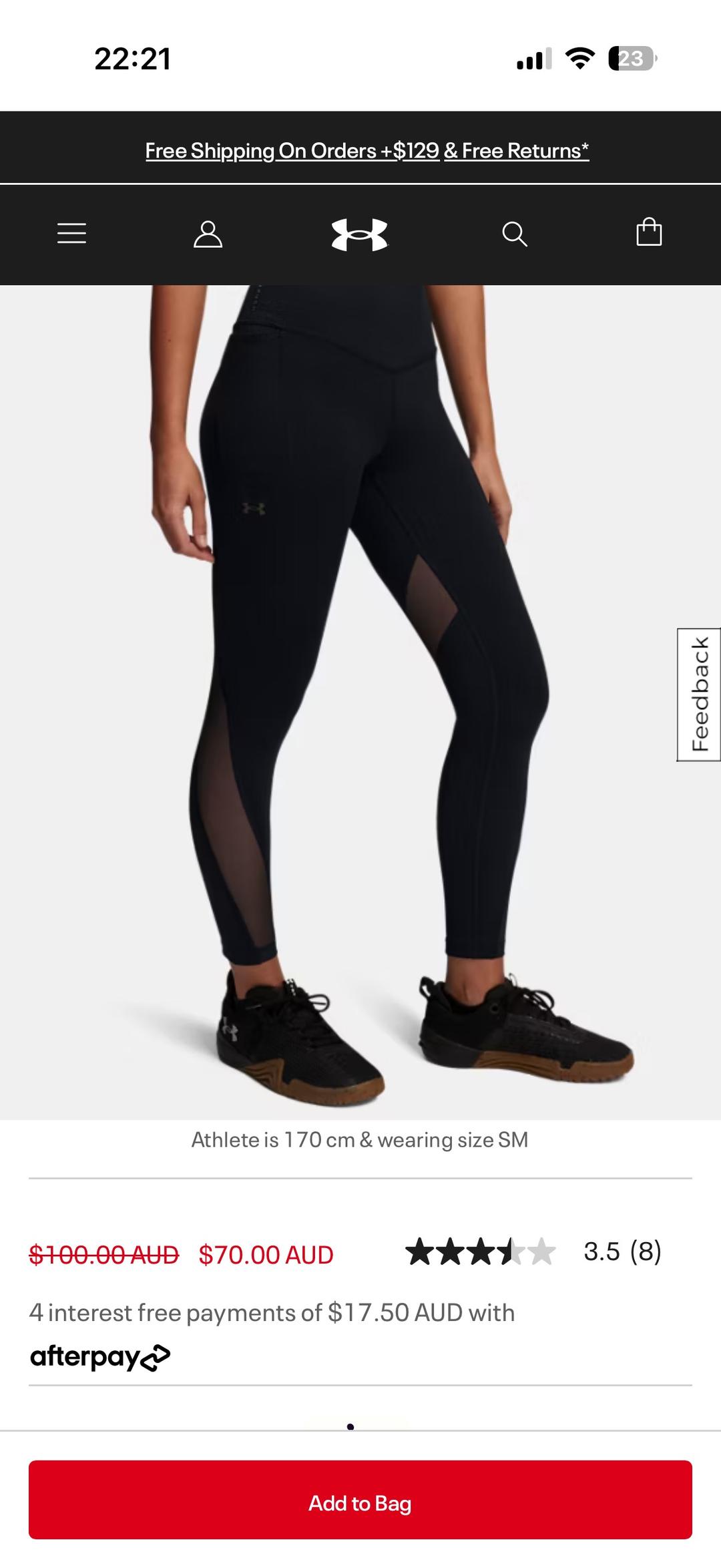 Under Armour Леггинсы с сеткой — фото 2