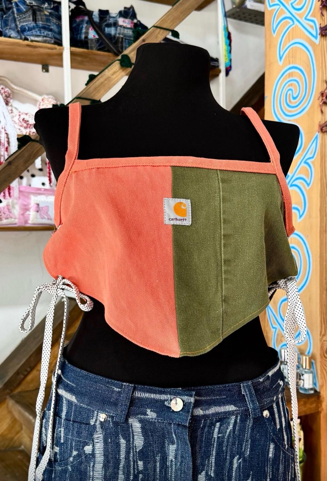 BEEPL UPCYCLE Кроп-топ Carhartt — фото 2