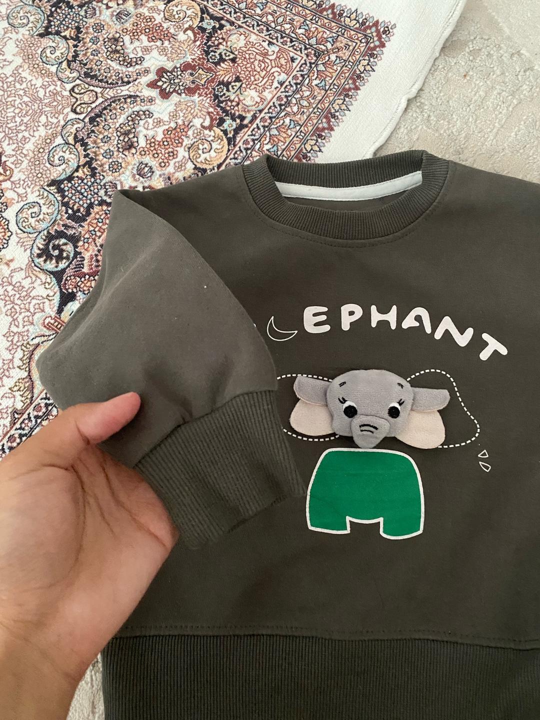 ANGZAL Детский свитшот с аппликацией слоника 🐘 — фото 2