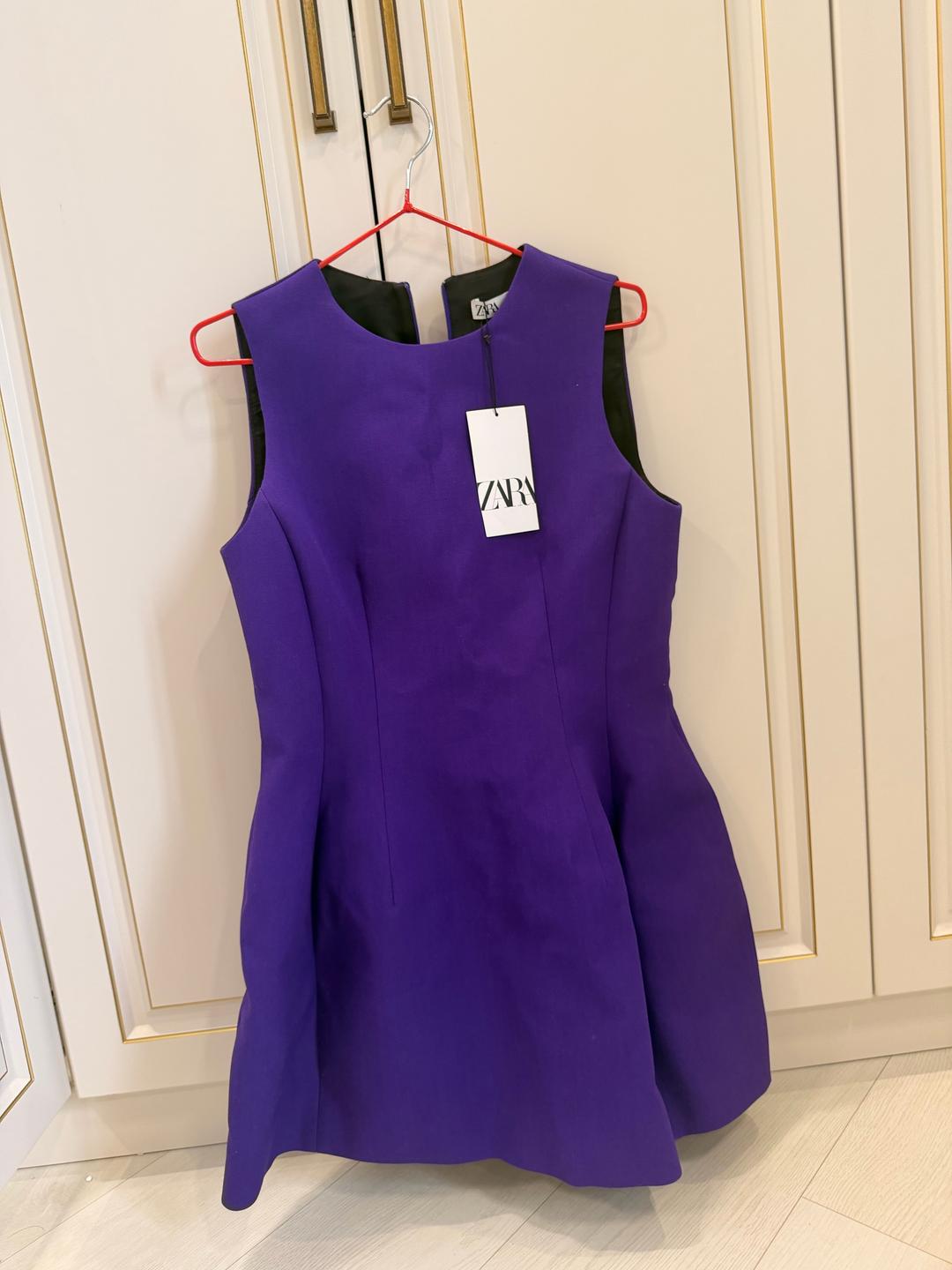 Zara Платье Zara фиолетовое мини с биркой — фото 2