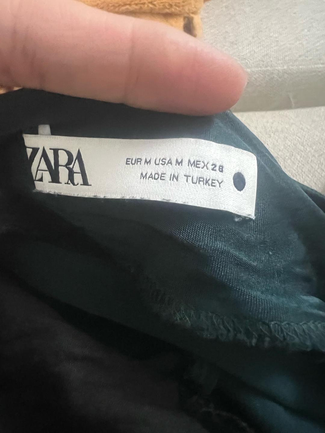 Zara Изумрудное платье длины миди Zara — фото 2